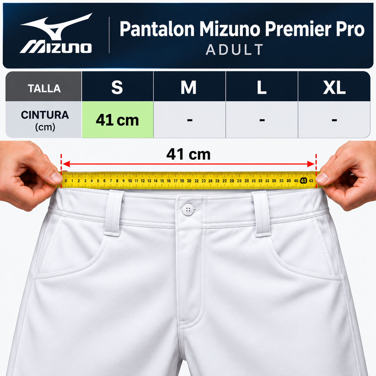 Pantalon Mizuno Premier Pro - Blanco