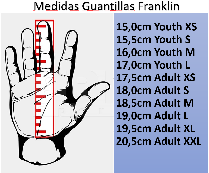 Guantillas Franklin 2nd-Skinz Youth- Navy/Red/White