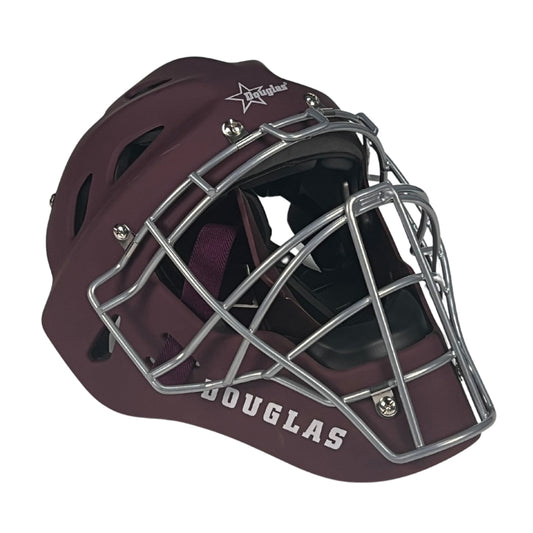 Douglas DBCH-3 Matte Catchers Helmet - Maroon