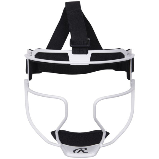 Rawlings RSBFMV Hi-Viz Fielder's Mask - Blanca