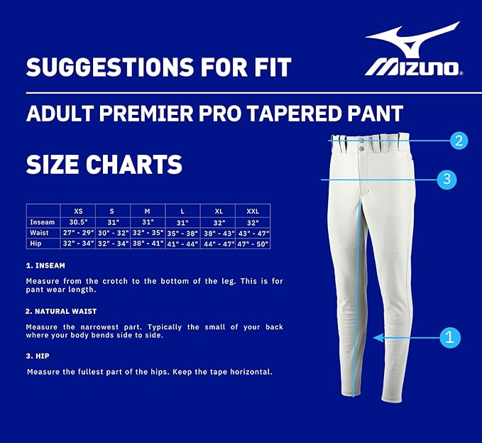 Pantalon Mizuno Premier Pro - Blanco