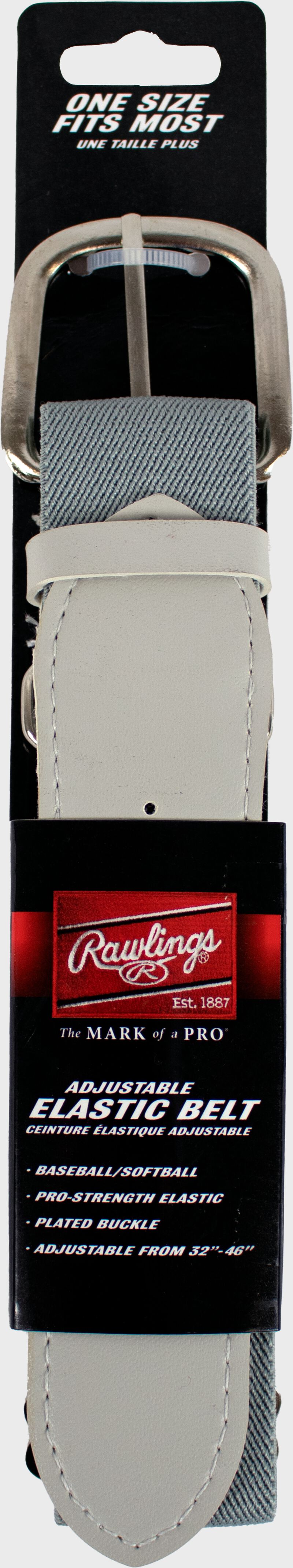 Cinturón Rawlings Baseball Adult - Gris