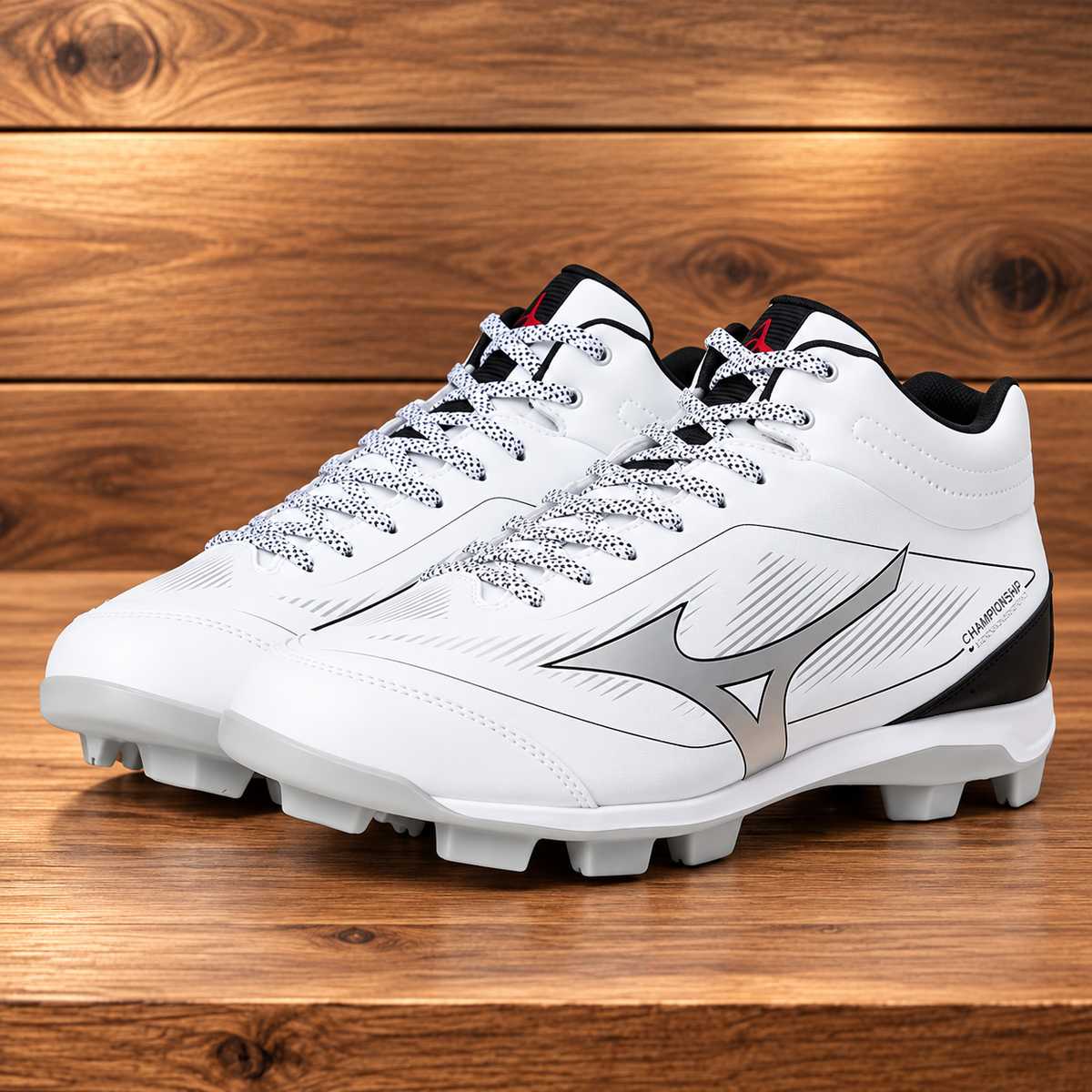 Mizuno Cushionrevo Diamond Mid TPU - White/Black