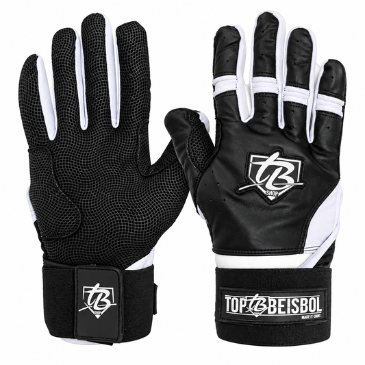 Guantillas TopBeisbol Powerstrap Series - Black/White