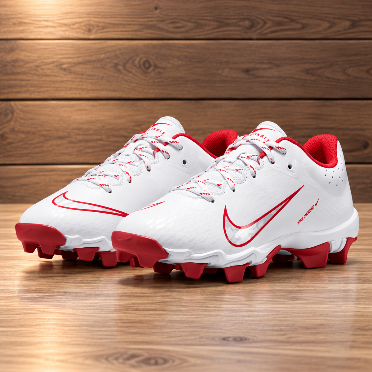 Nike Hyperdiamond 4 Keystone Kids - Blanco/Rojo