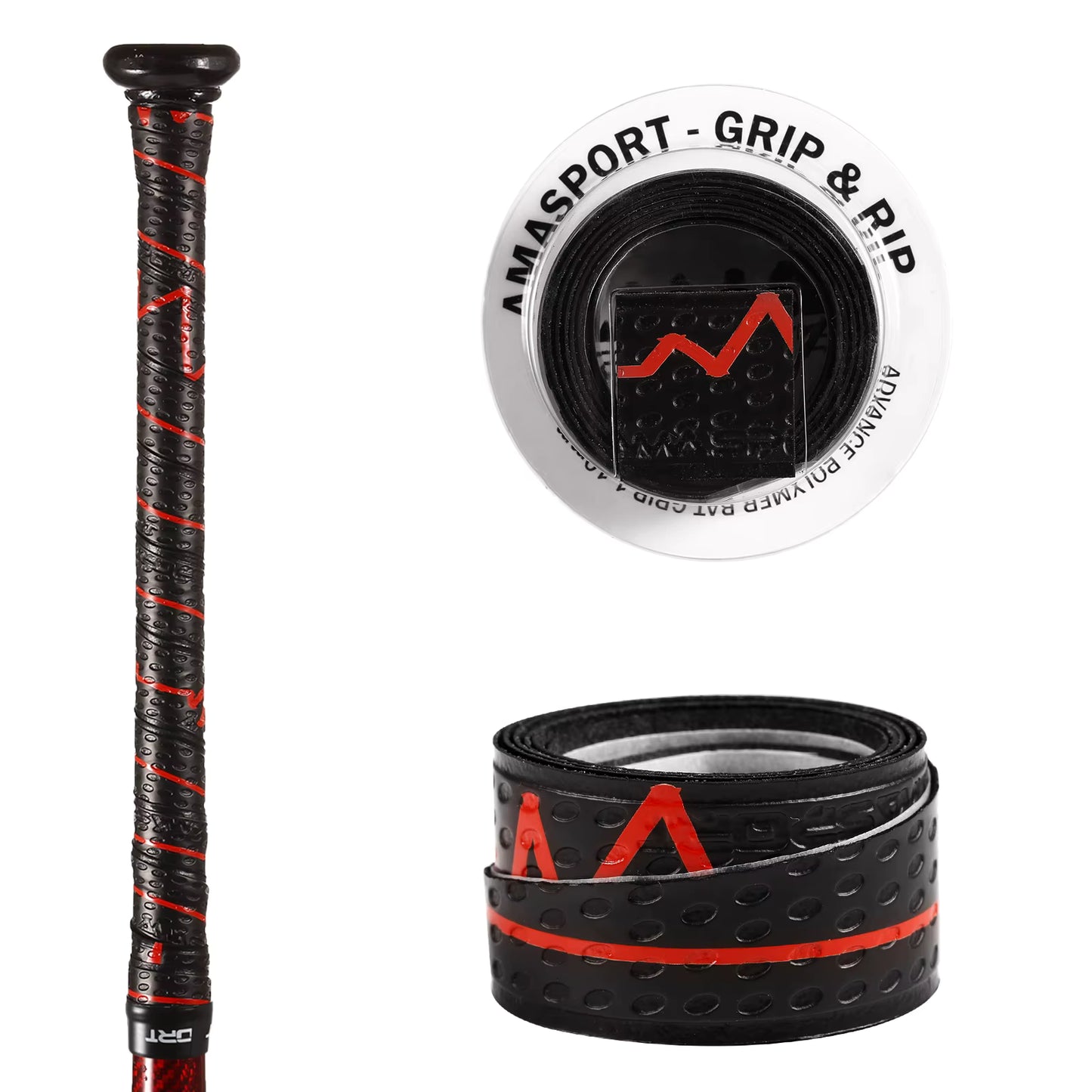 Grip Amasport - Black/Red