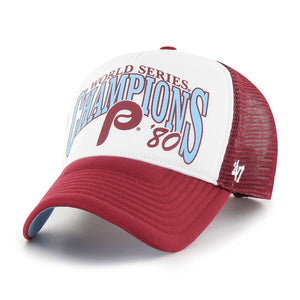 PHILADELPHIA PHILLIES WORLD CHAMPIONS'80 FOAM TRUCKER CAP