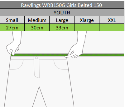 Rawlings WRB150G Girls Belted 150 - Black