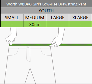 Worth WBDPG Girl's Low-rise Drawstring Pant - Blanco