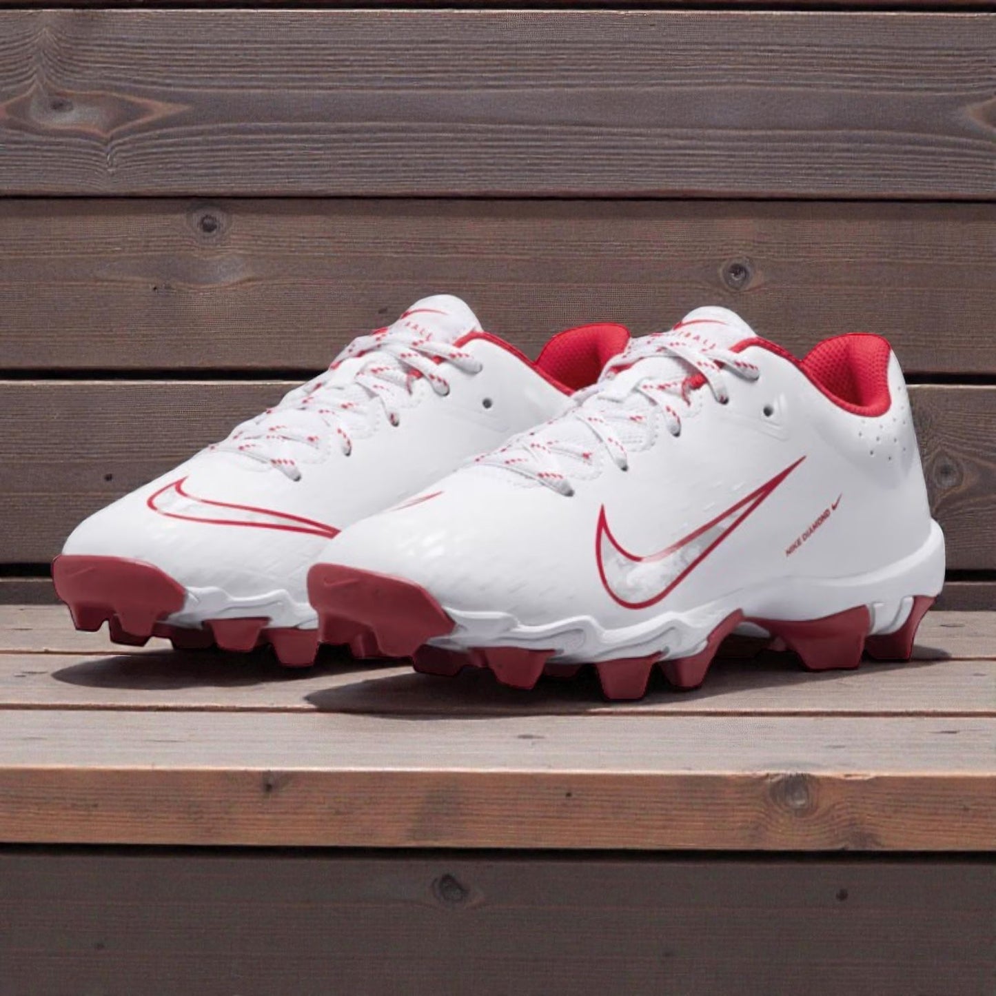 Nike Hyperdiamond 4 Keystone Kids - Blanco/Rojo