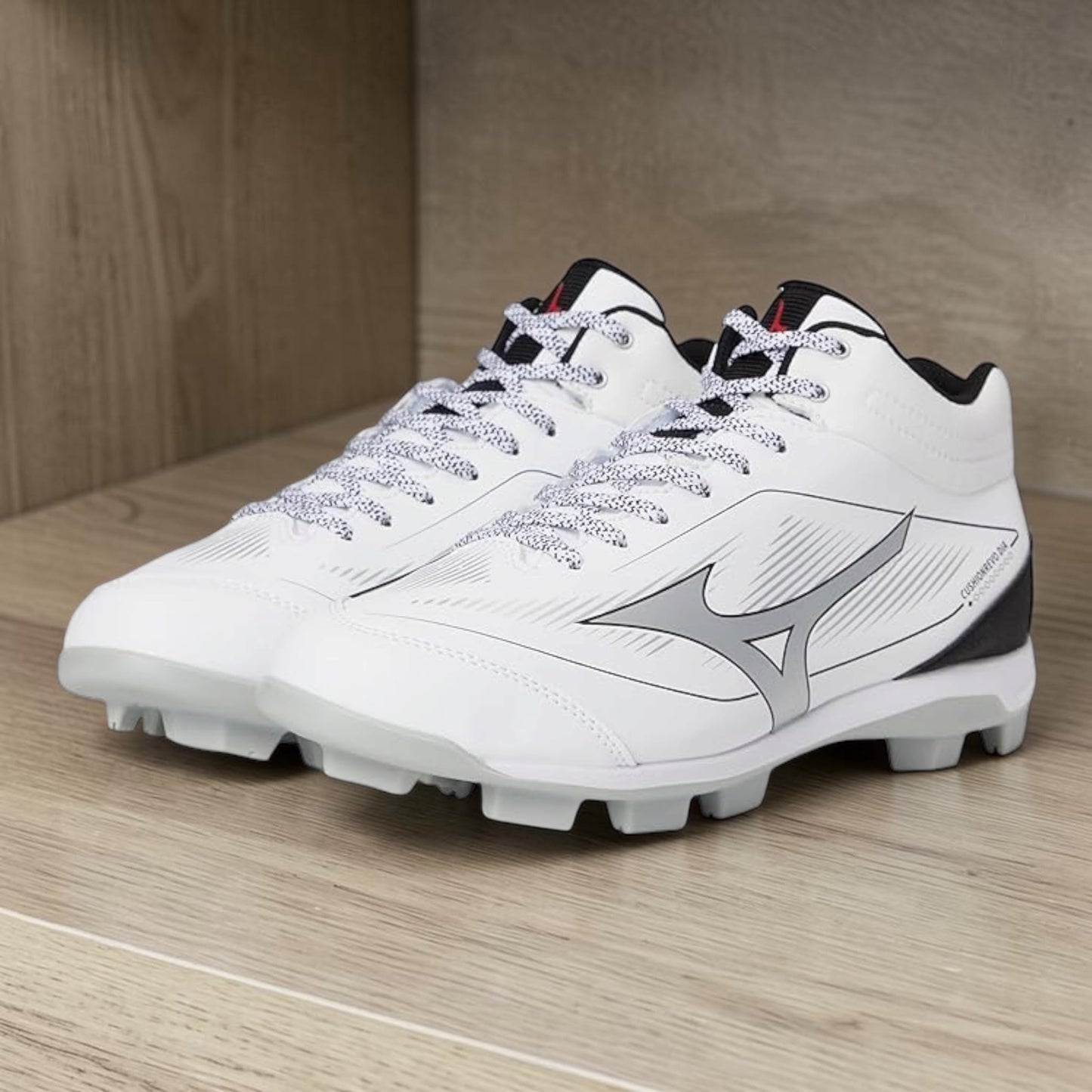 Mizuno Cushionrevo Diamond Mid TPU - White/Black