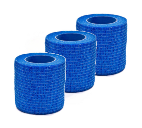 Venda elástica autoadhesiva - Azul (pack3)