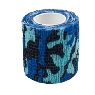 Venda elástica autoadhesiva - Azul/Verde camuflaje