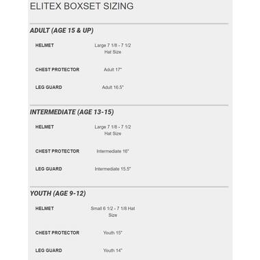 Easton Elite X Catchers Box Set Kit Intermediate - Azul Royal
