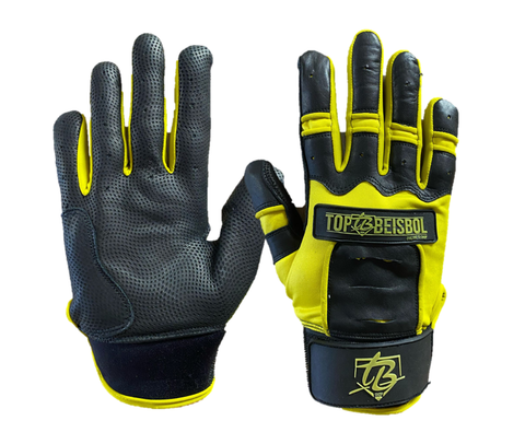 Guantillas TopBeisbol Skinfit 2.0 Series - Negro/Amarillo