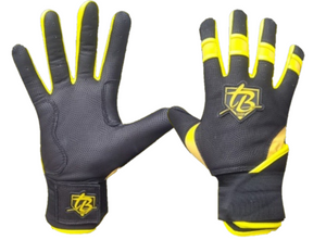 Guantillas Topbeisbol Powerstrap Series - Negro/Amarillo
